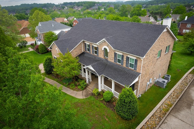 9657 Brass Valley Dr, Brentwood, TN 37027 - drone / aerial view with a residential view