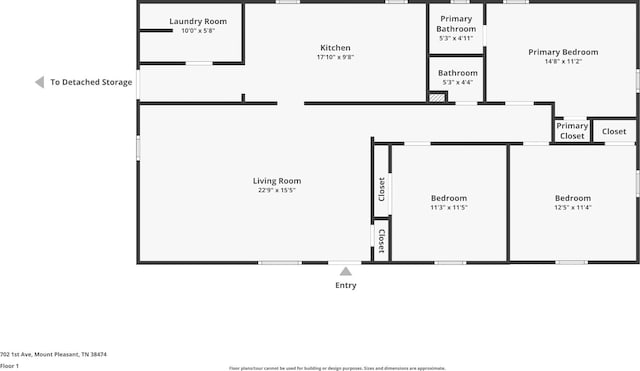 702 1st Ave, Mount Pleasant, TN 38474 - view of layout