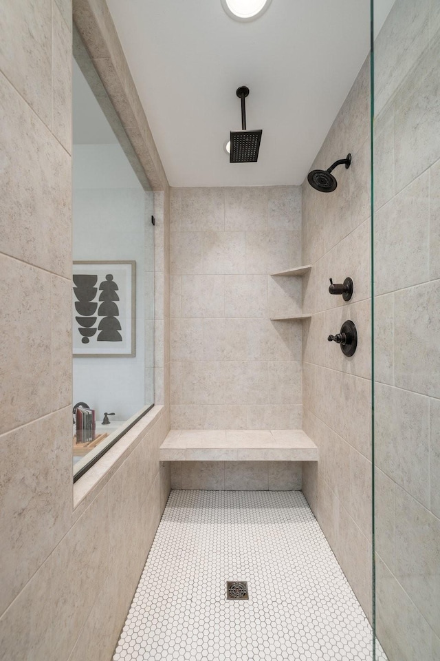 743 Fontwell Ln, Franklin, TN 37064 - full bathroom with tile walls, tile patterned flooring, and tiled shower