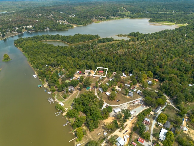 4428 Deer Creek Rd, Linden, TN 37096 - bird's eye view featuring a view of trees and a water view