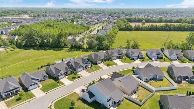 bird's eye view with a residential view