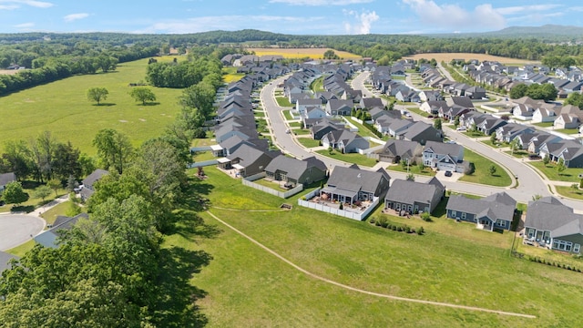 drone / aerial view featuring a residential view