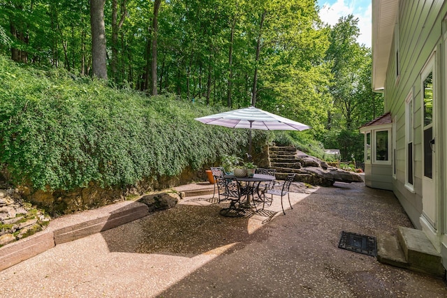 view of patio / terrace with outdoor dining space