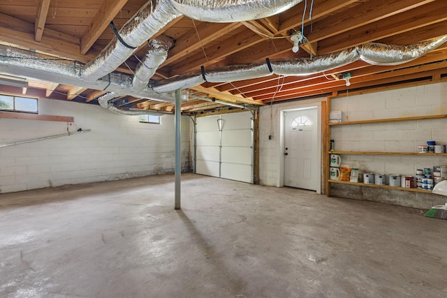 1759 Summertown Hwy, Hohenwald, TN 38462 - garage with concrete block wall