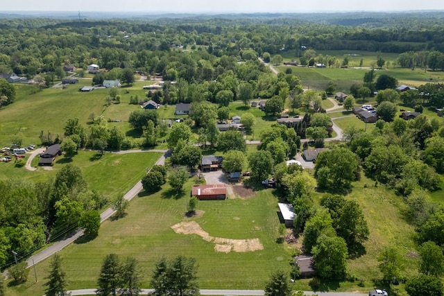 bird's eye view featuring a rural view