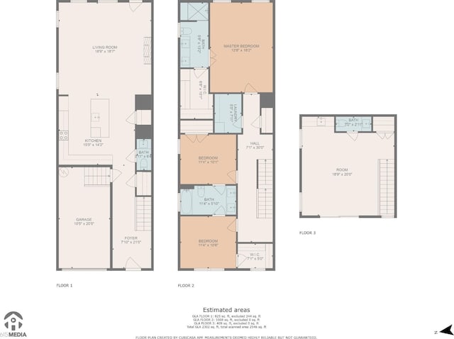 1303 Katie Ave Unit B, Nashville, TN 37207 - floor plan