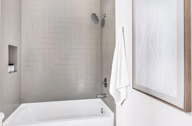 full bathroom featuring shower / bath combination