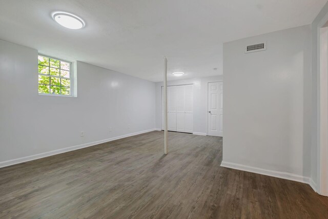 217 Sterry Ct, Antioch, TN 37013 - basement featuring visible vents, baseboards, and wood finished floors