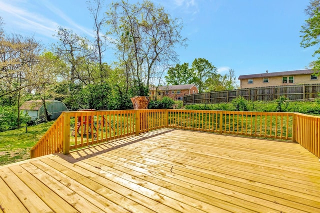 217 Sterry Ct, Antioch, TN 37013 - wooden deck with fence