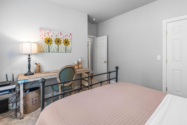 bedroom with carpet flooring