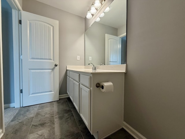 319 Mattie Ln, Spring Hill, TN 37174 - bathroom with baseboards, marble finish floor, and vanity