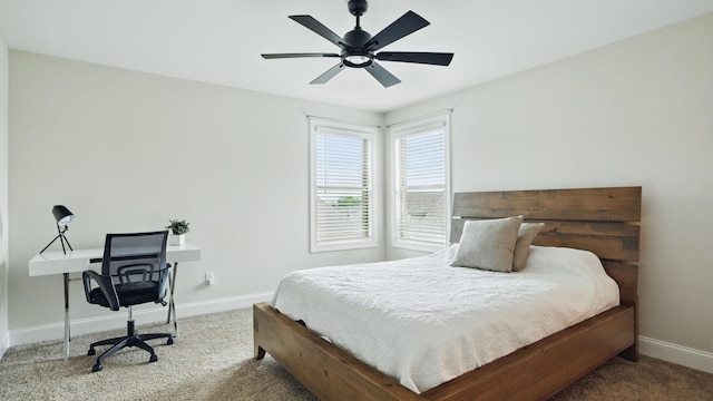 1210 Macey Peri Way, Smyrna, TN 37167 - bedroom featuring carpet, baseboards, an office area, and a ceiling fan
