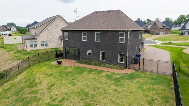 1210 Macey Peri Way, Smyrna, TN 37167 - rear view of house featuring a residential view, cooling unit, a gate, and roof with shingles
