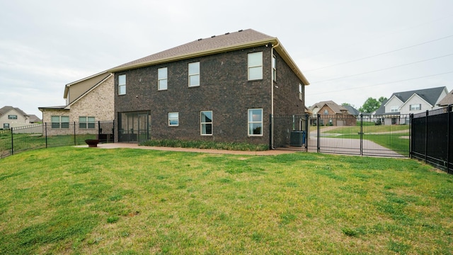 1210 Macey Peri Way, Smyrna, TN 37167 - back of property with a gate, cooling unit, and brick siding