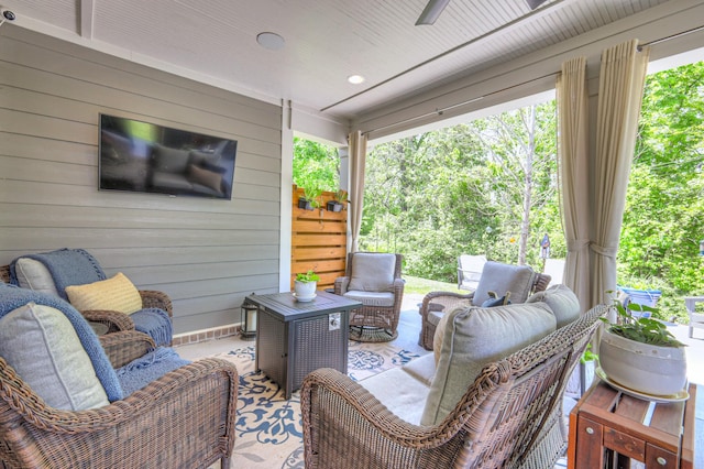 view of patio / terrace with outdoor lounge area