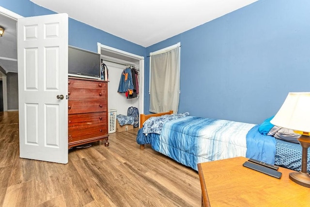 418 Mason Ln, Goodlettsville, TN 37072 - bedroom featuring wood finished floors and a closet