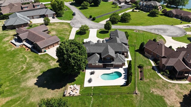 658 Shasteen Bend Dr, Winchester, TN 37398 - aerial view of residential area with a pool