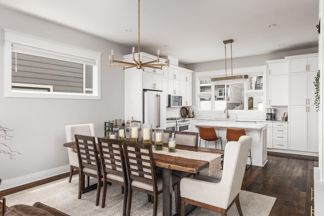 3116 Trevor St, Nashville, TN 37209 - dining room with recessed lighting, plenty of natural light, and dark wood-style floors