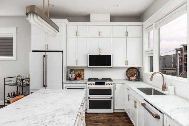 3116 Trevor St, Nashville, TN 37209 - kitchen with a sink, white cabinets, recessed lighting, and high quality appliances