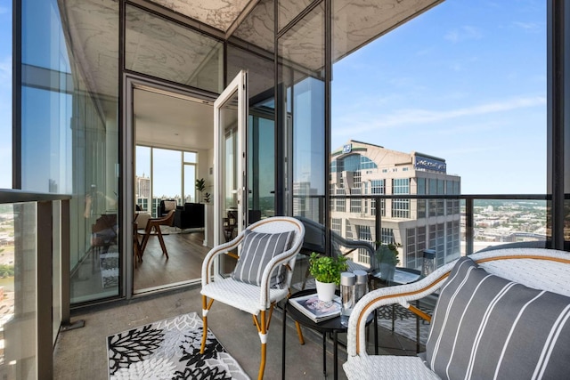 view of balcony
