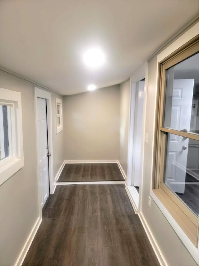 121 Swann St, Mcminnville, TN 37110 - hallway featuring baseboards and wood finished floors
