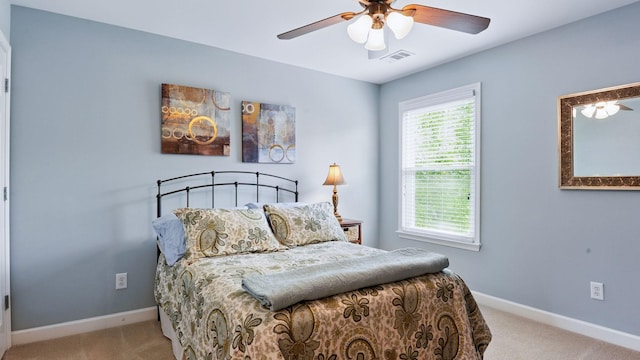 1011 Gatewick Ct, Franklin, TN 37067 - bedroom featuring carpet flooring, baseboards, and a ceiling fan