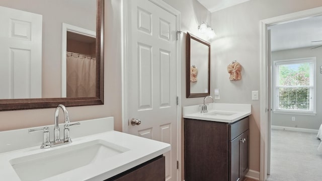 1011 Gatewick Ct, Franklin, TN 37067 - bathroom with vanity and baseboards