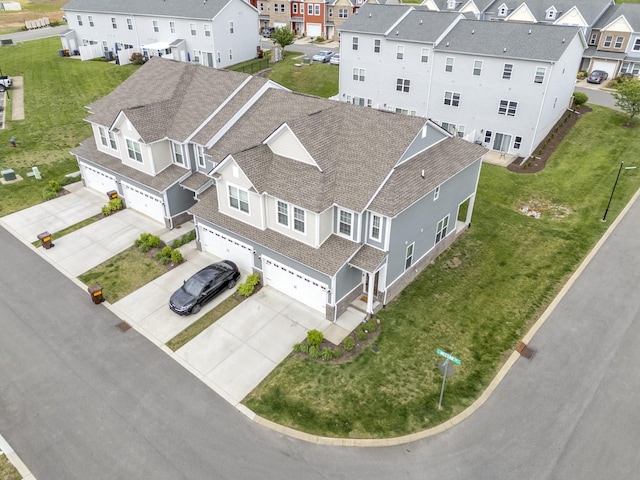 bird's eye view featuring a residential view