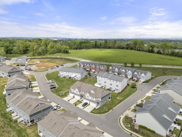 aerial view featuring a residential view