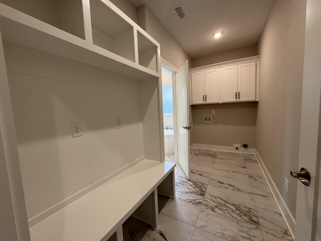 4020 Runyan Cv, Murfreesboro, TN 37127 - mudroom with light marble finish floors, baseboards, and recessed lighting
