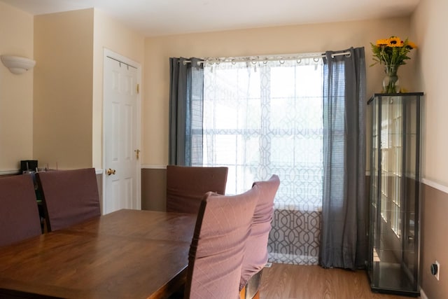 dining room featuring wood finished floors