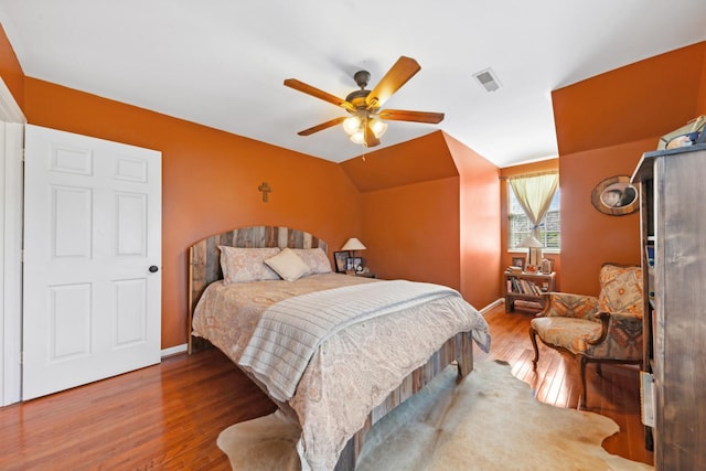1408 Ridley Dr, Franklin, TN 37064 - bedroom featuring wood finished floors, baseboards, and ceiling fan
