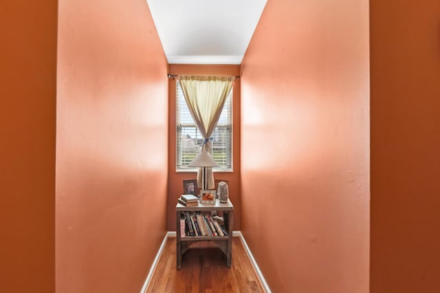 1408 Ridley Dr, Franklin, TN 37064 - hallway with wood finished floors and baseboards