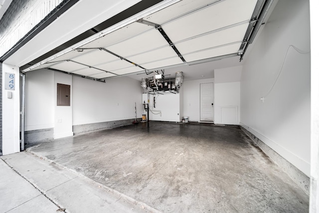 garage featuring electric panel