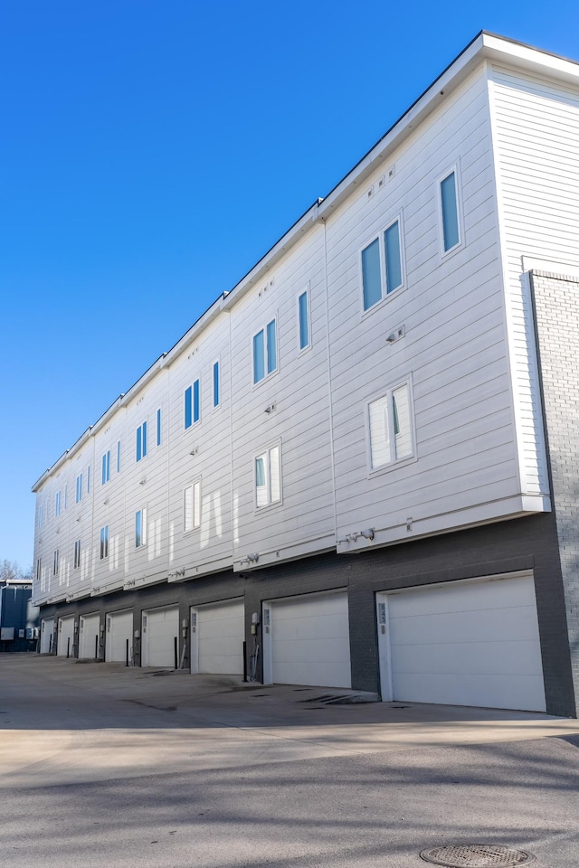 exterior space with an attached garage