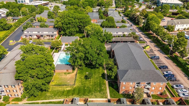 birds eye view of property featuring a residential view