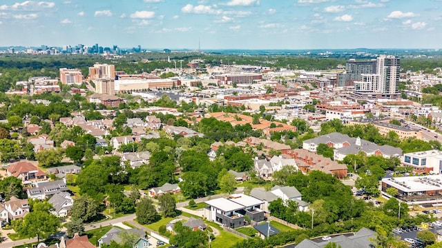 bird's eye view featuring a city view