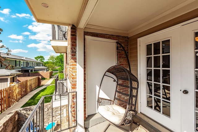 view of balcony
