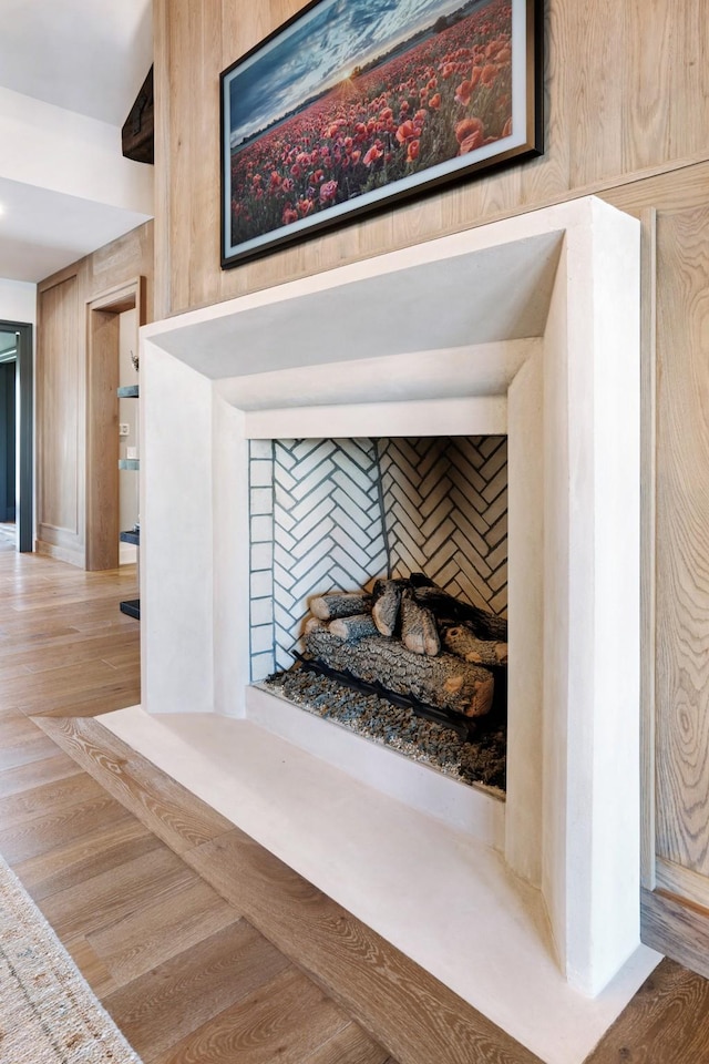 interior details featuring wood finished floors