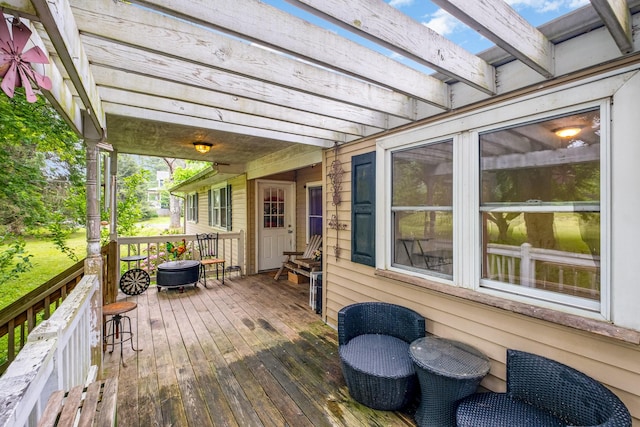 4051 New Highway 96 W, Franklin, TN 37064 - wooden deck with a pergola