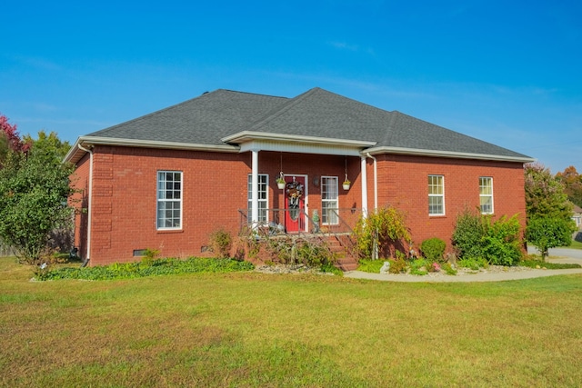 1032 Graceland Way, Greenbrier, TN 37073 - view of front of home with brick siding, roof with shingles, and a front lawn
