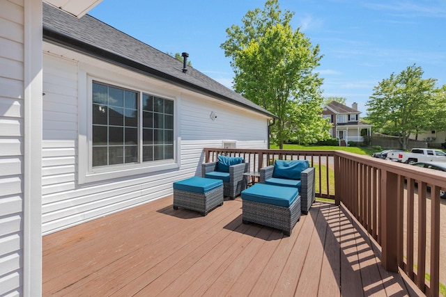 1077 Meandering Way, Franklin, TN 37067 - wooden deck with an outdoor living space