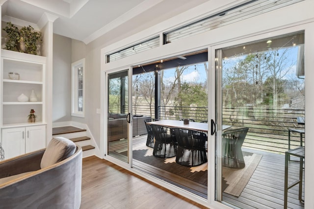 741 Saundersville Ferry Rd, Mount Juliet, TN 37122 - doorway to outside featuring a healthy amount of sunlight and wood finished floors