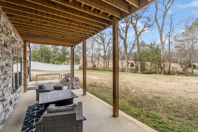 741 Saundersville Ferry Rd, Mount Juliet, TN 37122 - view of patio / terrace featuring fence