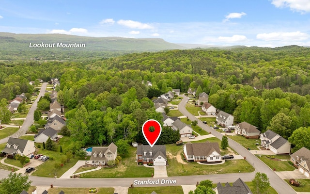433 Stanford Dr, Flintstone, GA 30725 - birds eye view of property featuring a view of trees and a residential view
