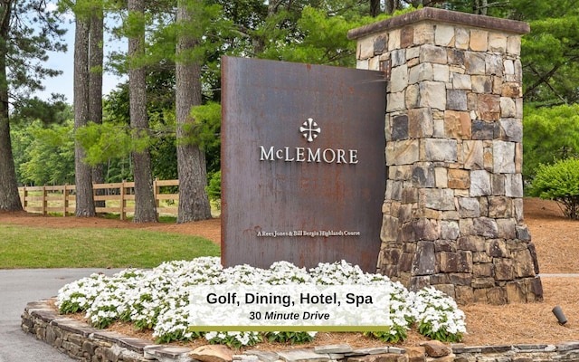 433 Stanford Dr, Flintstone, GA 30725 - community / neighborhood sign with fence