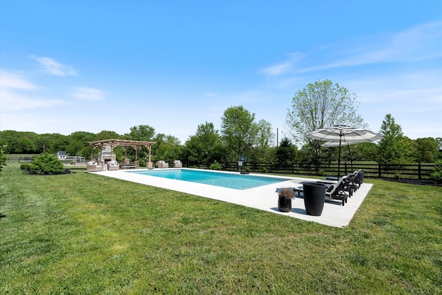 7314 Dug Hill Rd, Bon Aqua, TN 37025 - view of swimming pool featuring a pergola and a patio