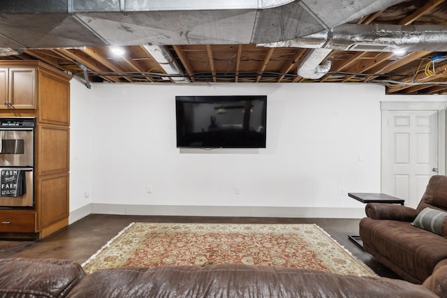 223 Kennett Rd, Old Hickory, TN 37138 - living room with baseboards and concrete floors