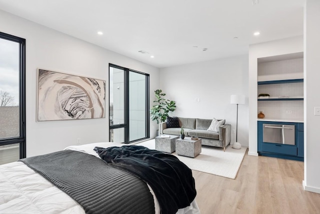 500 Merritt Ave Unit S2 C, Nashville, TN 37203 - bedroom with recessed lighting and light wood finished floors