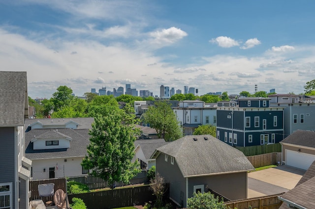 aerial view featuring a residential view